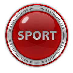 Sport circular icon on white background
