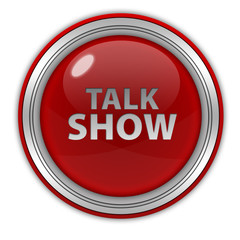 Talk Show circular icon on white background