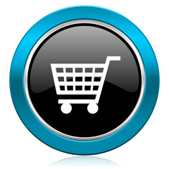 cart glossy icon shop sign