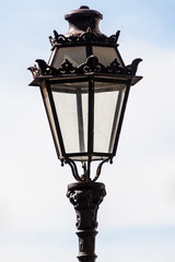 Fototapeta na wymiar Old lamp in historic center of city Burgos