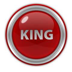 King circular icon on white background