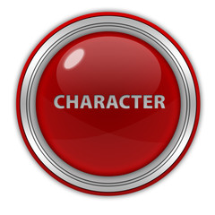 Character circular icon on white background