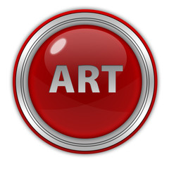 Art circular icon on white background