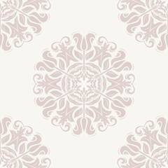 Damask Seamless Vector Pattern. Orient Background