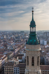 Aerial view of Zaragoza