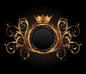 gold vintage for design packing