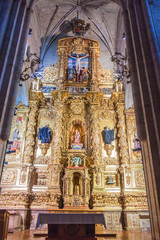 Fototapeta na wymiar Altar in a monastery Santa Maria la Real