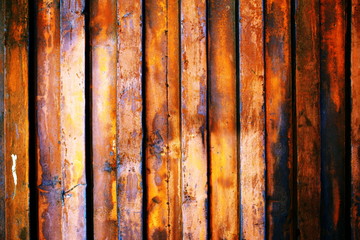 rusty metal and old shabby paint