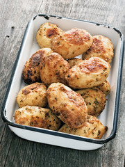 rustic roasted baked potato