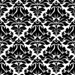 Classic damask seamless floral pattern