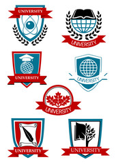 University emblems and symbols