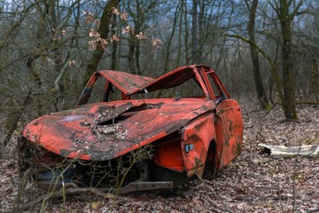 Abandoned old cars