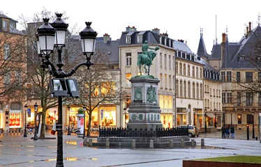 Raamstickers Place Guillaume II in Luxembourg city © Andrey Shevchenko