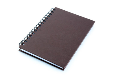 Copybook (or notebook) isolated on white background