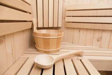 Fototapeta na wymiar sauna items