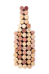 Wine bottle shaped corks