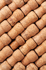 Champagne corks texture