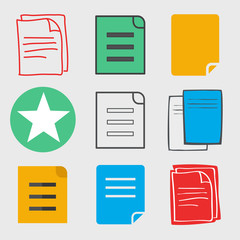 Files Documents Storage Data Information Vector Concept