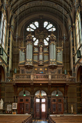 Basilica of Saint Nicolas, pipe organ, in Amsterdam.  