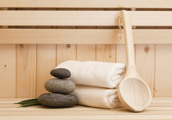 Fototapeta na wymiar sauna and spa accessories 