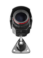 security camera on white background. Isolated 3D image