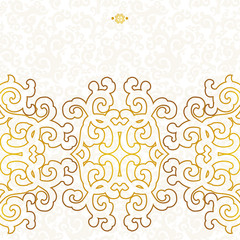 Gold ornament in east style.