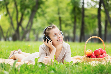 Picnic at summer park