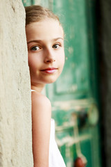Fototapeta na wymiar Portrait of lovely young girl
