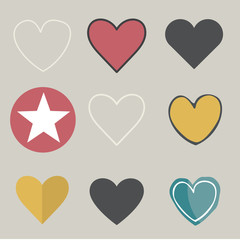 Heart Love Passion Friendship Family Icon Vector Concept