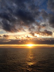 sunset at sea