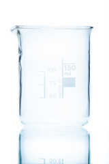 Temperature resistant cylindrical beaker for measurements 150 ml