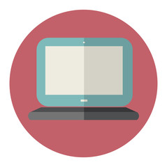 Laptop Computer Wireless Technology UI Icon Vector Concept