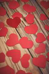 Fototapeta premium Many red hearts