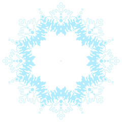Frosty snowflake