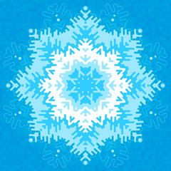 Frosty snowflake