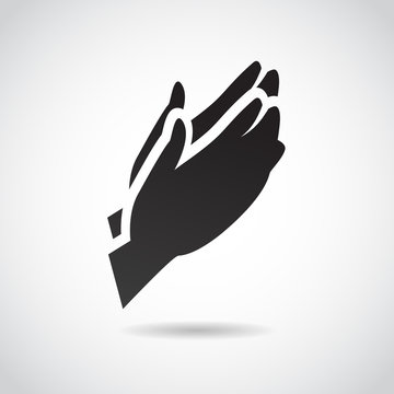 Prayer vector icon.