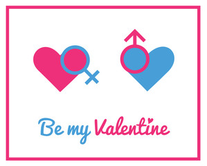 Greeting card for Valentine's day