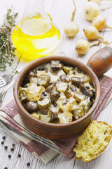 Kidney, stewed with potatoes and pickles