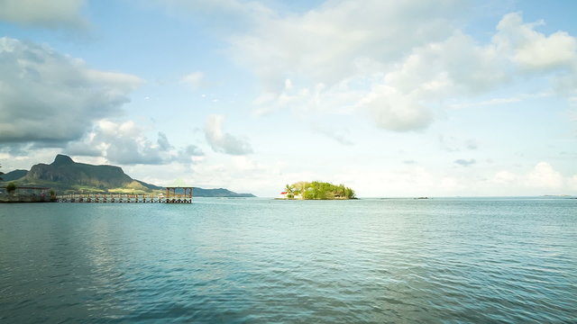 Mahebourg Mauritius Ocean Panorama with Horizon 
