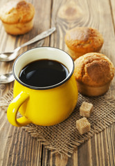 Muffins and coffee