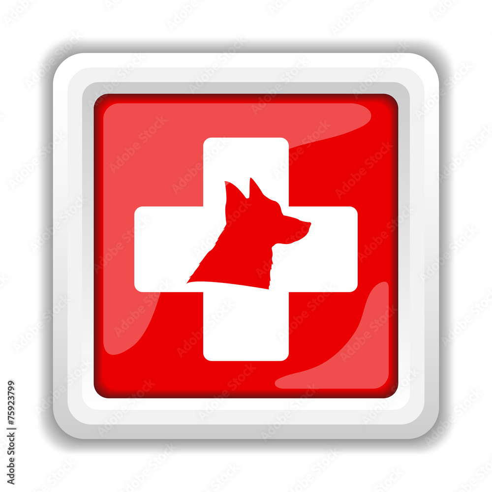 Sticker veterinary icon