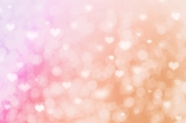 abstract bokeh background with hearts