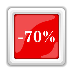 70 percent discount icon
