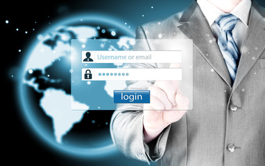login and password