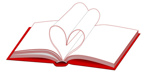 Buch als Herz