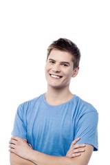 Fototapeta premium Confident casual man with folded arms