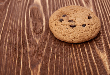 oat cookies on wooden table
