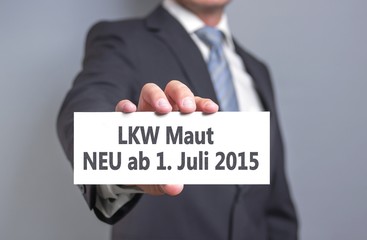 Obraz premium LKW Maut - Neu