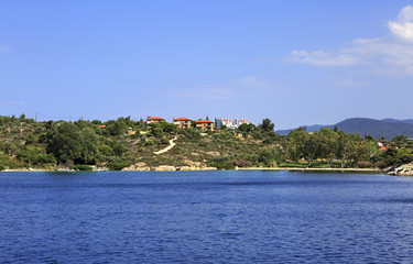 Fototapeta premium Sithonia peninsula in the Aegean Sea