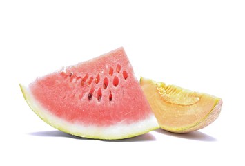 Watermelon and cantaloupe melon